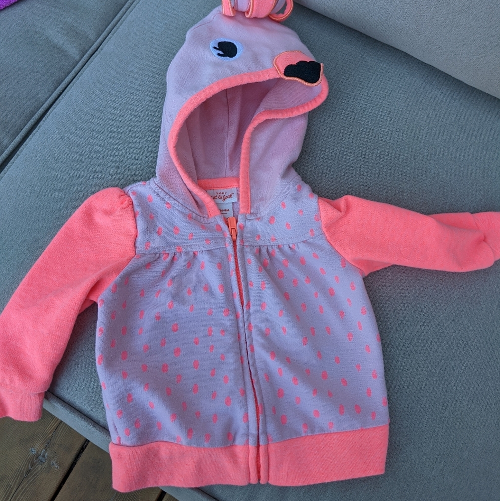 Cat and Jack infant Flamingo jacket